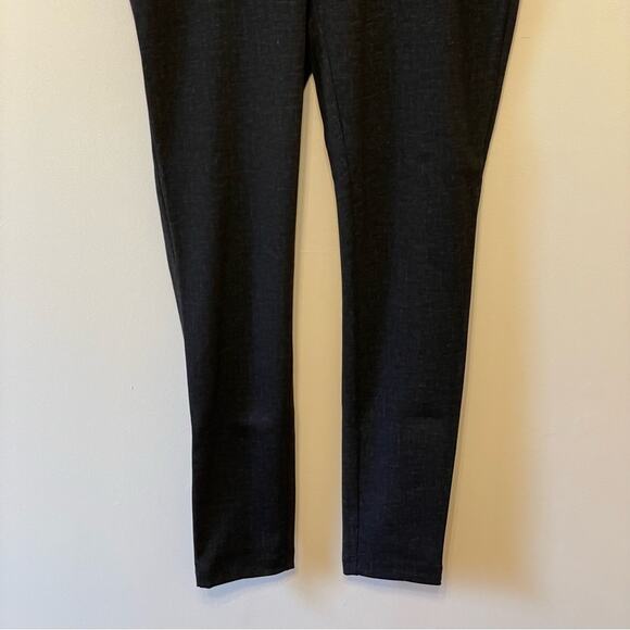 Apt. 9 NWT M mid rise leggings charcoal gray fitted classic basic athleisure - Picture 3 of 9